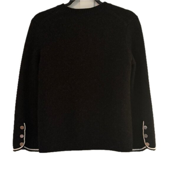 Theory Tweed Knit Pullover Top, Midweight Sweater, Crew Neck, Long Sleeve Sz S - Picture 9 of 12